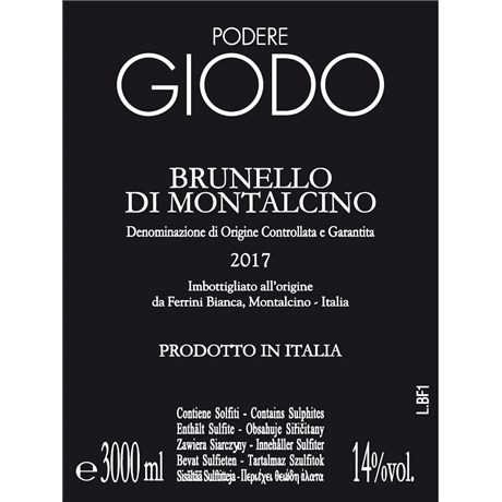 Giodo - Brunello Di Montalcino - Brunello Di Montalcino 2017