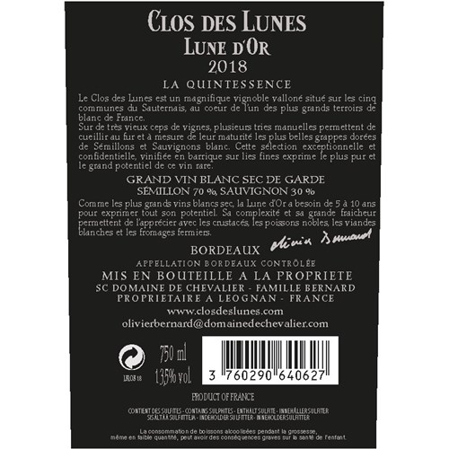 Golden Moon - Clos des Lunes - Bordeaux 2018 4df5d4d9d819b397555d03cedf085f48 