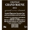 Grand Mayne Castle - Saint-Emilion Grand Cru 2015 