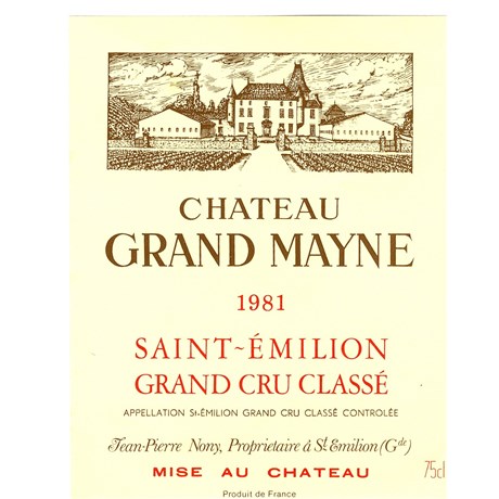 Grand Mayne - Saint-Emilion Grand Cru 1981