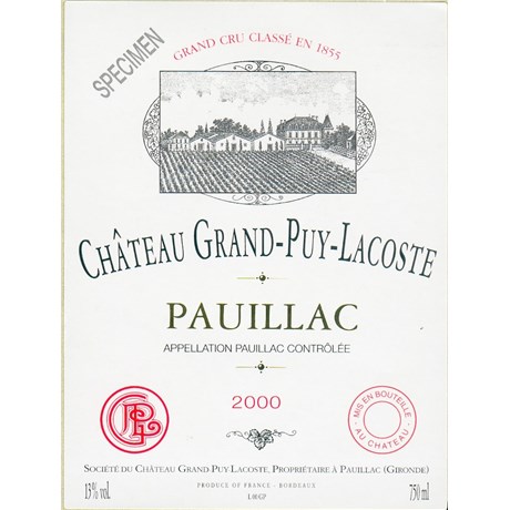 Grand Puy Lacoste - Pauillac 2000