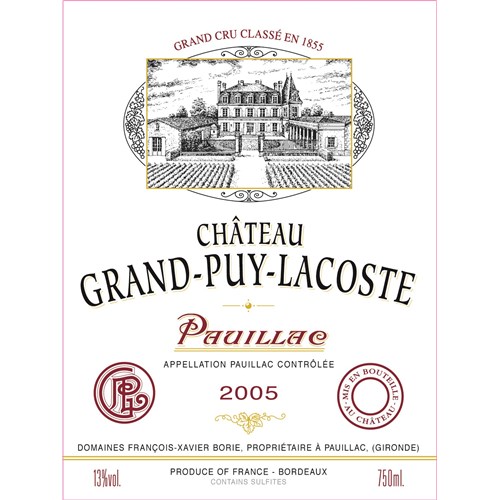 Grand Puy Lacoste - Pauillac 2005