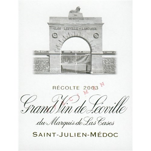 Grand Vin de Léoville of the Marquis of Las Cases - Saint-Julien 2003 