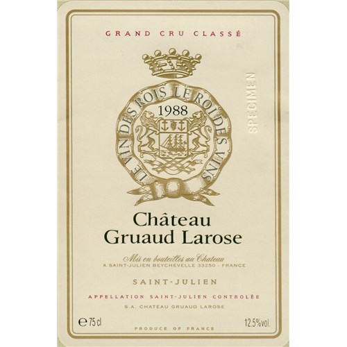 Gruaud Larose - Saint-Julien 1988