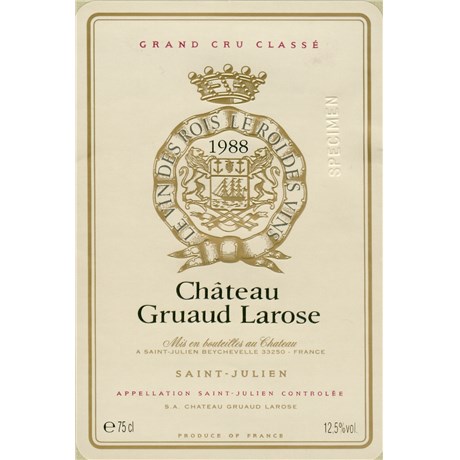 Gruaud Larose - Saint-Julien 1988