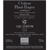 Haut Bages Libéral (BIO-ORGANIC) - Pauillac 2019
