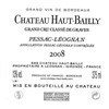 Haut Bailly - Pessac-Léognan 2008