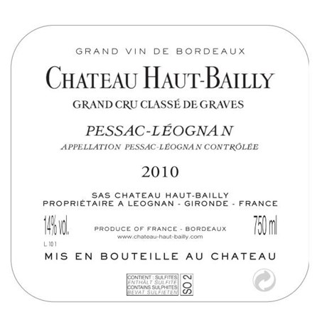 Haut Bailly - Pessac-Léognan 2010