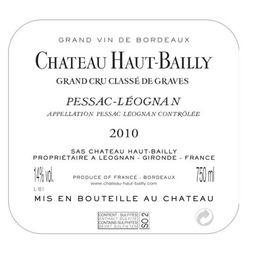 Haut Bailly - Pessac-Léognan 2010