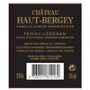 Haut Bergey rouge - Pessac-Léognan 2016