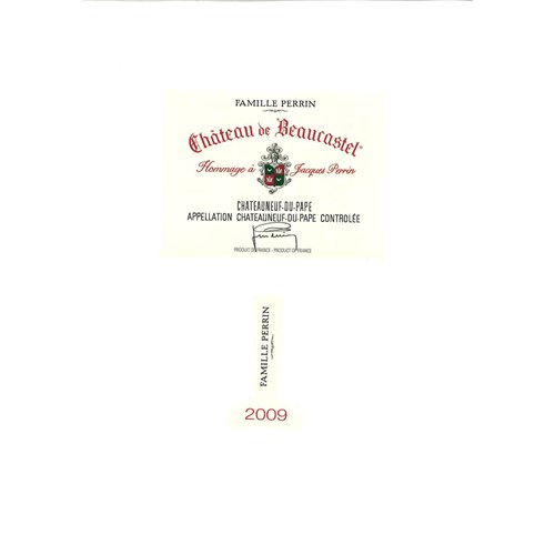 Hommage à Jacques Perrin - Châteauneuf du Pape 2009