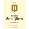 II of Saint Peter - Château Saint Pierre - Pomerol 2016 