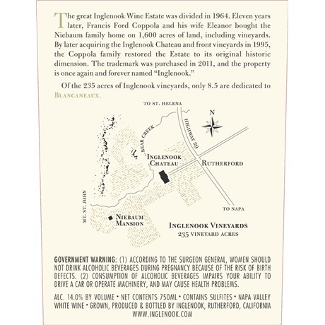 Inglenook Blancaneaux - Napa Valley 2017