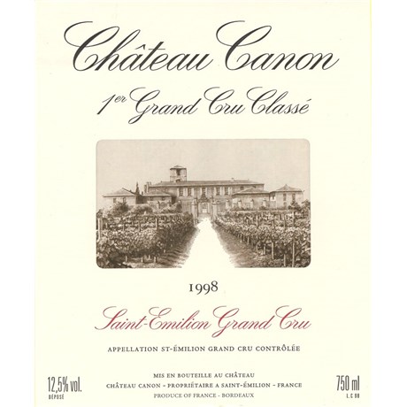 Jeroboam Château Canon - Saint-Emilion Grand Cru 1998 4df5d4d9d819b397555d03cedf085f48 