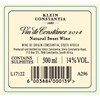 Klein Constantia - Wine of Constance - South Africa 2014 