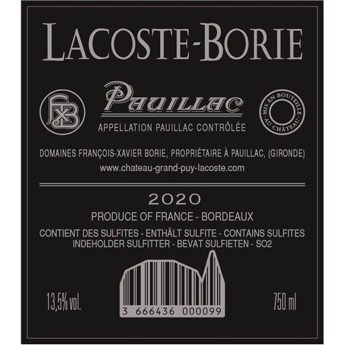 Lacoste Borie - Pauillac 2020