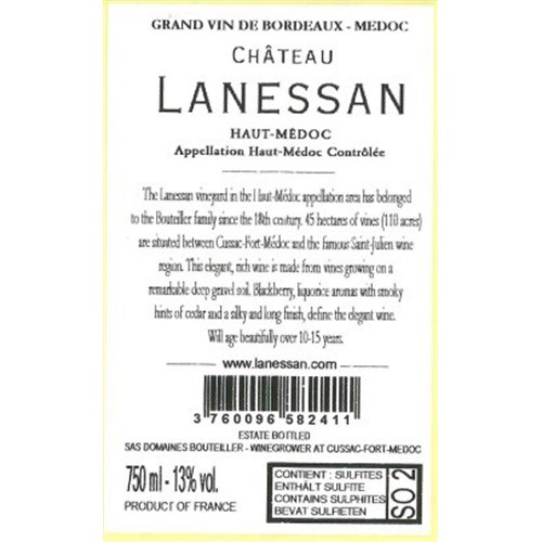 Lanessan - Haut-Médoc 2021