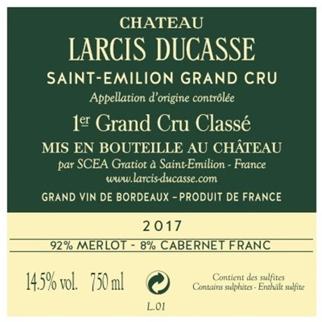 Larcis Ducasse - Saint-Emilion Grand Cru 2017