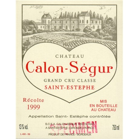 Magnum Château Calon Ségur - Saint-Estèphe 1999