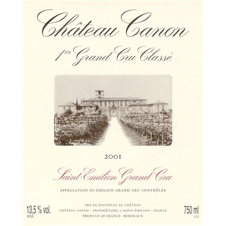 Magnum Château Canon - Saint-Emilion Grand Cru 2001