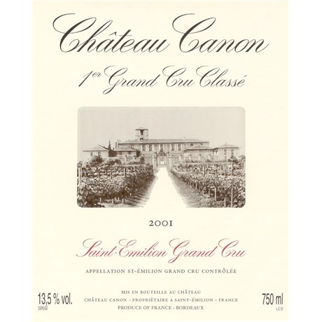 Magnum Chateau Canon - Saint-Emilion Grand Cru 2001 4df5d4d9d819b397555d03cedf085f48 