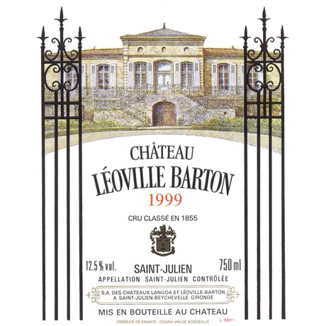 Magnum Château Léoville Barton - Saint-Julien 1999 6b11bd6ba9341f0271941e7df664d056 