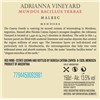 Magnum Mundus Bacillus Terrae - Adrianna Vineyards - Bodega Catena Zapata - Mendoza 2015