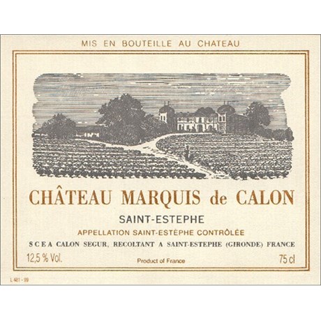 Marquis de Calon Ségur - Castle Calon Ségur - Saint-Estèphe 2016 