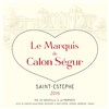Marquis de Calon Ségur - Castle Calon Ségur - Saint-Estèphe 2016 
