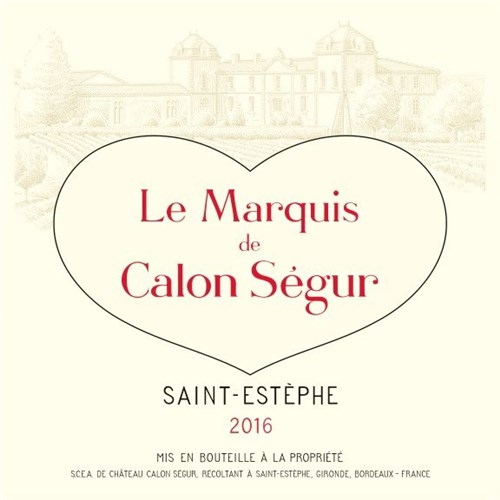Marquis de Calon Ségur - Castle Calon Ségur - Saint-Estèphe 2016 
