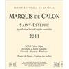 Marquis of Calon - Saint-Estèphe 2011 