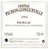 Mathusalem Château Pichon Longueville - Pauillac 2006 6b11bd6ba9341f0271941e7df664d056 