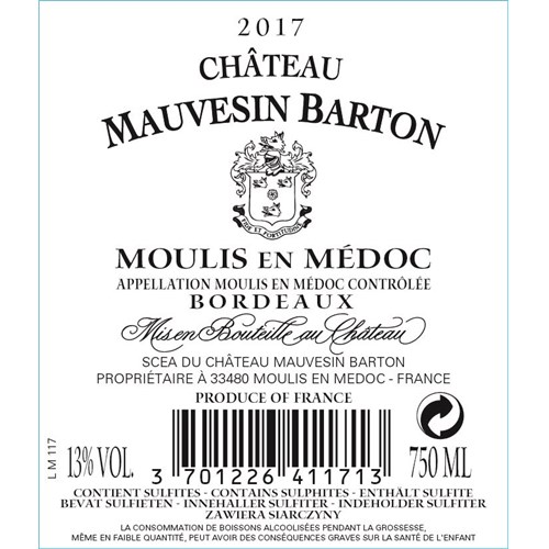 Mauvesin Barton - Moulis 2017