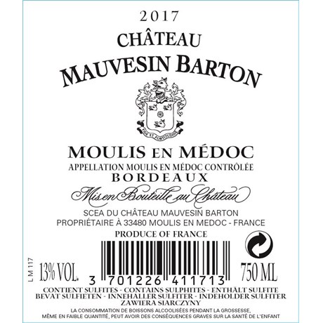 Mauvesin Barton - Moulis 2017
