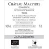 Mazeyres (BIO-ORGANIC) - Pomerol 2020