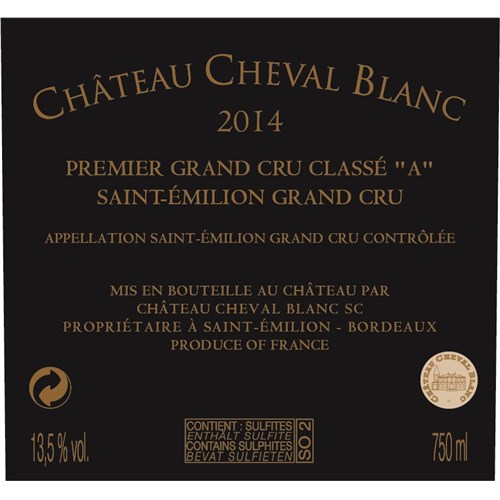 Methuselah Château Cheval Blanc - Saint-Emilion Grand Cru 2014 b5952cb1c3ab96cb3c8c63cfb3dccaca 