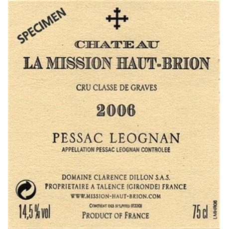 Mission Haut Brion - Pessac-Léognan 2006