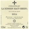 Mission Haut Brion - Pessac-Léognan 2014