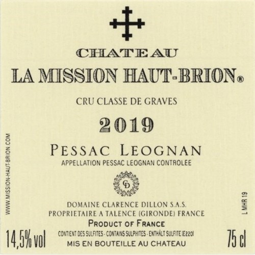Mission Haut Brion - Pessac-Léognan 2019