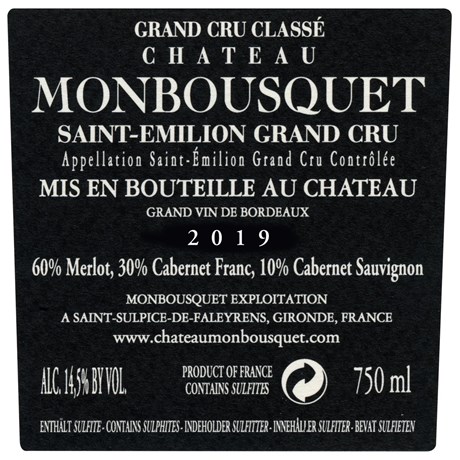 Monbousquet - Saint-Emilion Grand Cru 2019