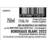 Mont-Pérat Blanc - Bordeaux 2022