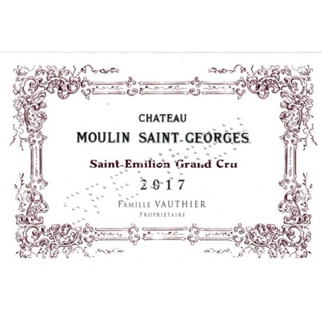 Moulin Saint-Georges - Saint-Emilion Grand Cru 2017
