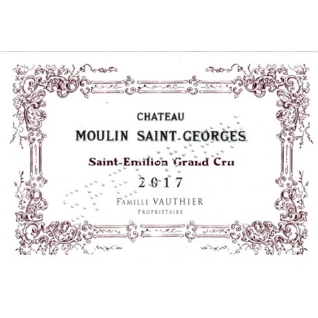 Moulin Saint-Georges - Saint-Emilion Grand Cru 2017