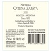 Nicolas Catena Zapata - Mendoza 2020