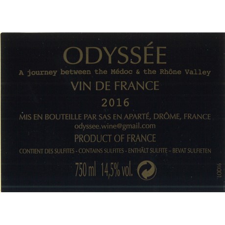 Odyssey - Vin de France 2016 