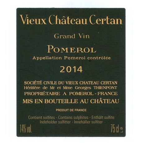 Old Chateau Certan - Pomerol 2014 b5952cb1c3ab96cb3c8c63cfb3dccaca 
