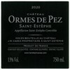 Ormes de Pez - Saint-Estèphe 2020