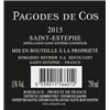 Pagodes de Cos - Château Cos d'Estournel - Saint-Estèphe 2015