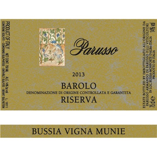 Parusso - Bussia Vigna Munie Riserva - Barolo Ac. 2013