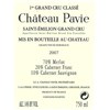 Pavie - Saint-Emilion Grand Cru 2007